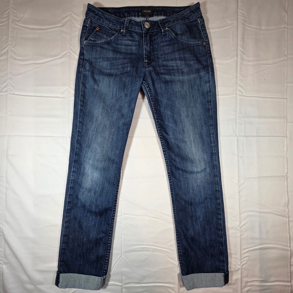 Hudson Bacara Straight Flood Cuff Jeans Blue Denim 27